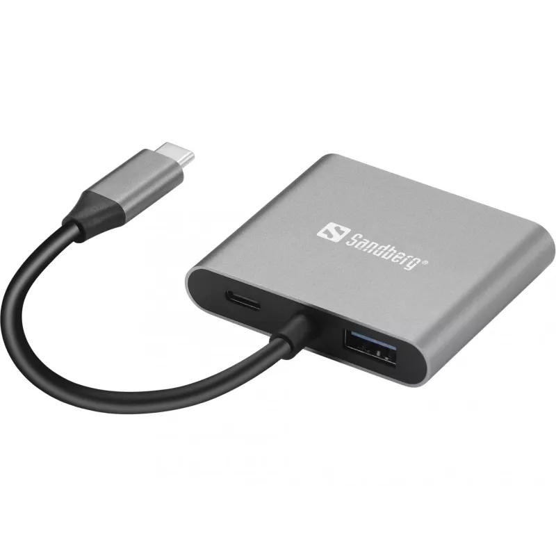 Sandberg USB-C Dock 2xHDMI+USB+PD Maximum resolution 3840x2160