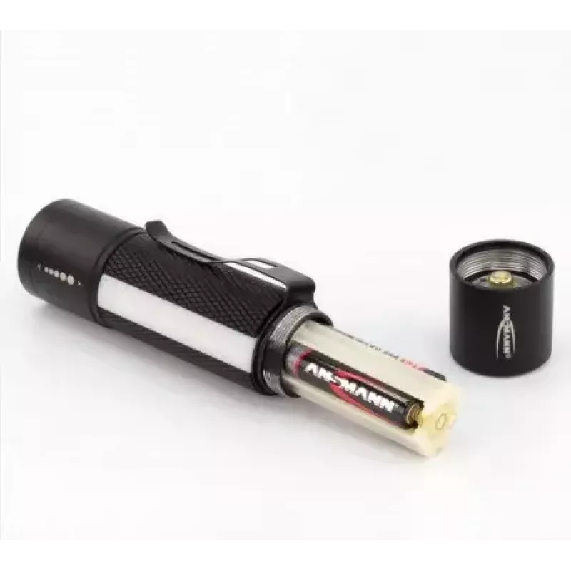 Hand flashlight Ansmann 1600-0137 Black White