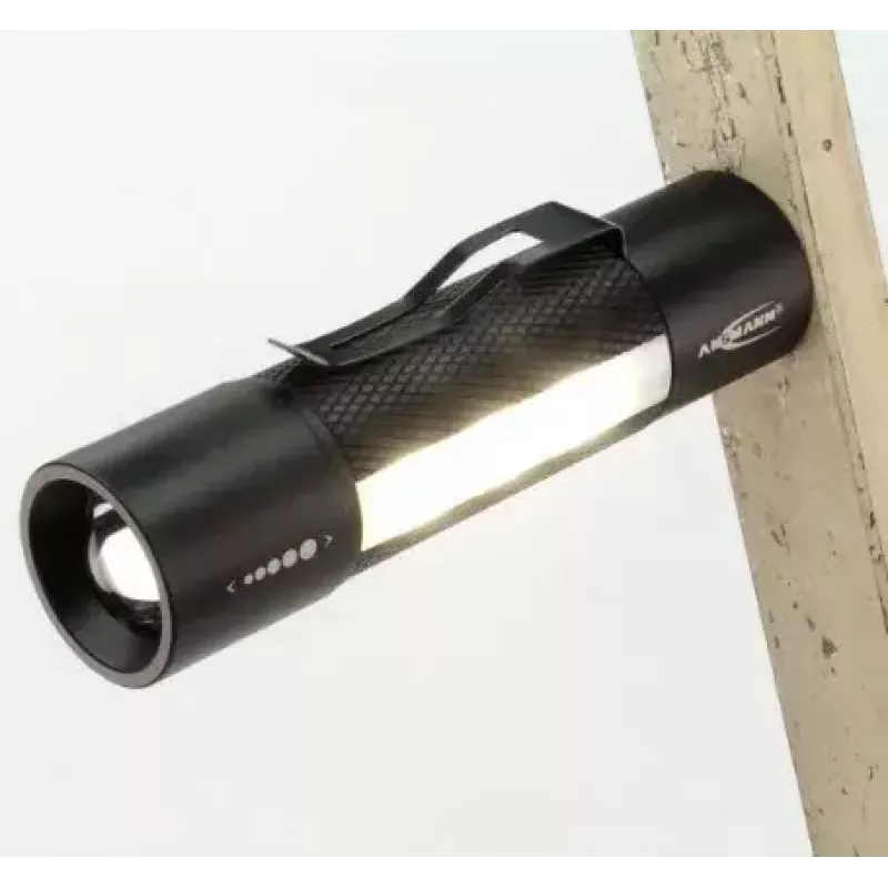 Hand flashlight Ansmann 1600-0137 Black White