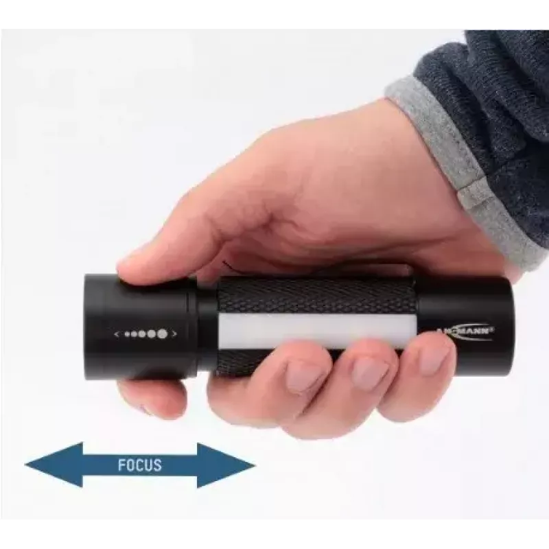 Hand flashlight Ansmann 1600-0137 Black White