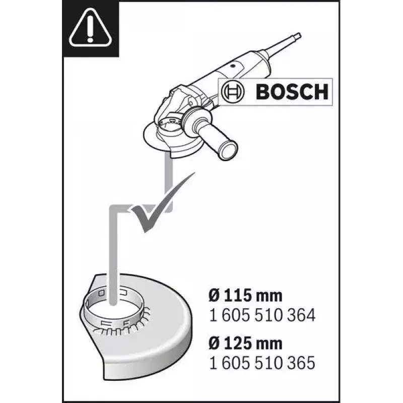 Dust Extraction Attachment Bosch GDE 115/125 FC-T Professional
