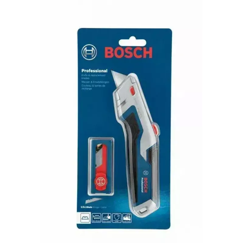 Utility knife Bosch 1 600 A02 7M5 Blue Razor blade 6.3 cm