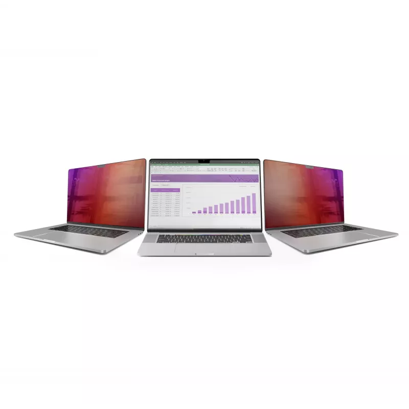 StarTech.com 16-inch MacBook Pro 21/23 Privacy Screen, Gold Filter w/Enhanced Privacy, Computer Security Shield, Double-Sided Screen Protector, +/- 30 Deg.