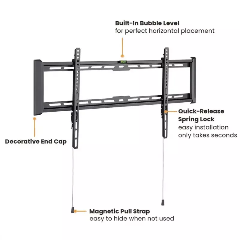 TV mount VALUE 17.99.1224 Black 2.29 m 75 kg capacity