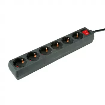 Power Extension ROLINE 19.07.1076 6m 6 AC Outlets Indoor Black