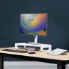 StarTech.com Ergonomic Monitor Riser Stand, Up to 33lb/15kg, Fixed height 3.5in/9cm, Desktop Computer Monitor/Laptop Riser, Steel Platform, Quick Assembly, Optimize Desk Space