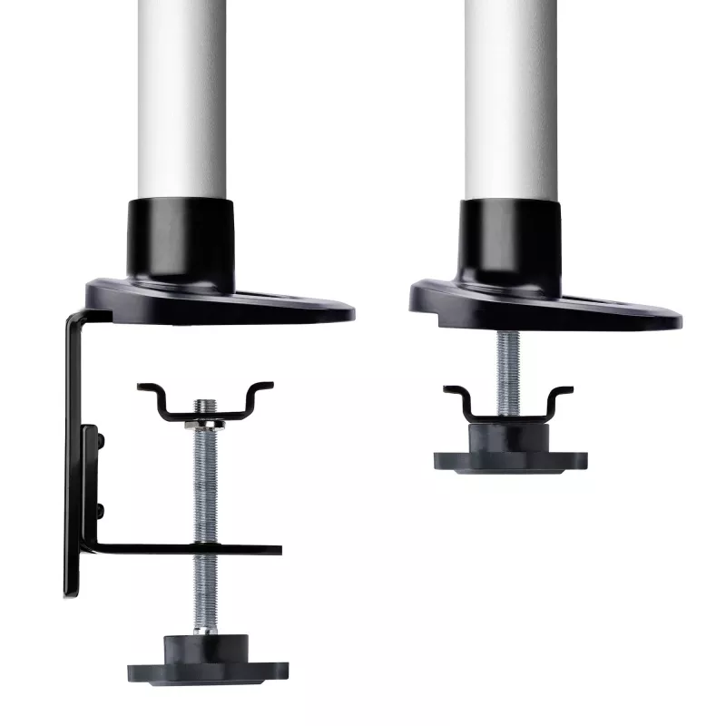 StarTech.com Monitor Desk Mount For 27in 16:9 or 30in 21:9 Ultrawide Screens, VESA 75x75/100x100, Tool-Less Arm Adjustments, C-Clamp/Grommet, Spring-Assisted Arm
