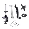 StarTech.com Monitor Desk Mount For 27in 16:9 or 30in 21:9 Ultrawide Screens, VESA 75x75/100x100, Tool-Less Arm Adjustments, C-Clamp/Grommet, Spring-Assisted Arm