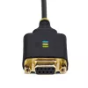 StarTech.com 1ft (30cm) USB to Null Modem Serial Adapter Cable, COM Retention, FTDI, USB-A to DB9 RS232, Interchangeable DB9 Nuts/Screws, Windows/macOS/Linux