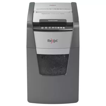 Rexel Optimum AutoFeed+ 150M paper shredder Micro-cut shredding 55 dB 22 cm Black, Grey