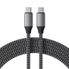 USB C to USB C cable Satechi ST-TCC2MM — 2 m, Black/Grey, 0.48 Gbit/s