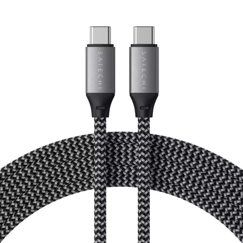 USB C to USB C cable Satechi ST-TCC2MM — 2 m, Black/Grey, 0.48 Gbit/s
