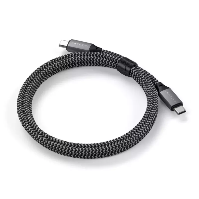 USB C to USB C cable Satechi ST-TCC2MM — 2 m, Black/Grey, 0.48 Gbit/s