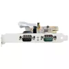 StarTech.com 2-Port PCI Express Serial Card, Dual Port PCIe to RS232 (DB9) Serial Card, 16C1050 UART, Standard or Low Profile Brackets, COM Retention, For Windows & Linux