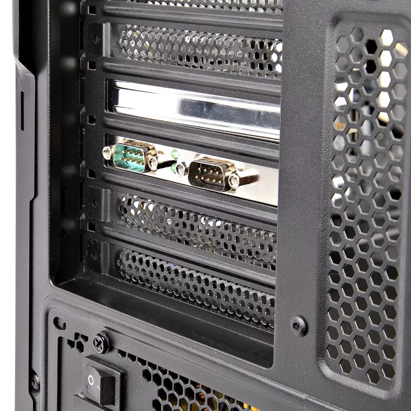StarTech.com 2-Port PCI Express Serial Card, Dual Port PCIe to RS232 (DB9) Serial Card, 16C1050 UART, Standard or Low Profile Brackets, COM Retention, For Windows & Linux