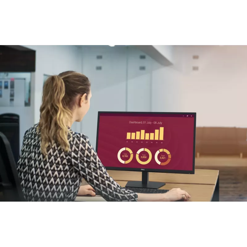 DELL E Series E2725H computer monitor 68.6 cm (27 inch) 1920 x 1080 pixels Full HD LED Black