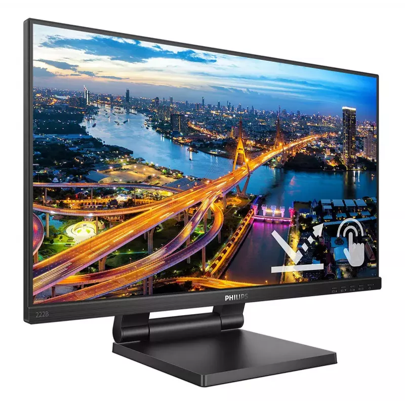 Philips B Line 222B1TC/00 computer monitor 54.6 cm (21.5 inch) 1920 x 1080 pixels Full HD LED Touchscreen Black