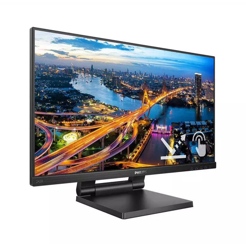 Philips 242B1TC/00 computer monitor 60.5 cm (23.8 inch) 1920 x 1080 pixels Full HD LED Touchscreen Black
