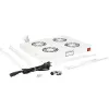 Cooling fan ROLINE 19-inch roof fan unit 4 fans Thermostat grey