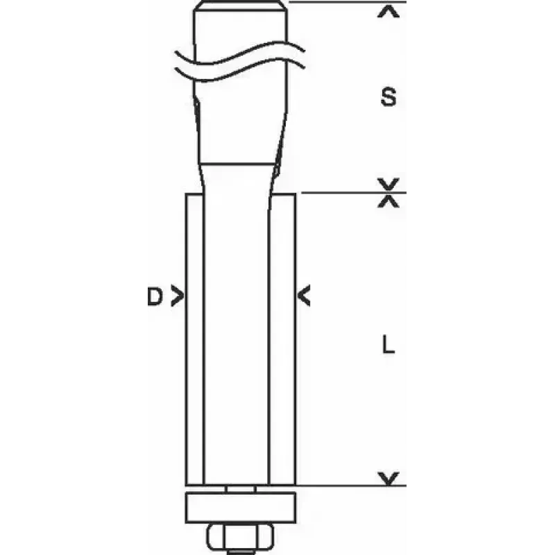 Bosch 2 608 628 346 router bit Laminate trim bit 1 pc(s)
