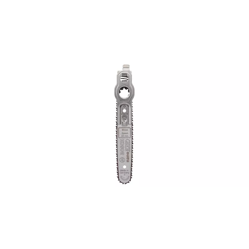 Handheld nanoBLADE wood cutting blade Bosch Wood Speed 50 (model 2609256D84) for precise straight cuts
