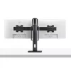 StarTech.com Crossbar Dual Monitor Desk Stand For Double 27-inch Screens, VESA Mount 75x75/100x100, Toolless Height Adjustment, Up To 13.2lb (6kg) Per Display