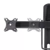 StarTech.com Crossbar Dual Monitor Desk Stand For Double 27-inch Screens, VESA Mount 75x75/100x100, Toolless Height Adjustment, Up To 13.2lb (6kg) Per Display