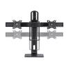 StarTech.com Crossbar Dual Monitor Desk Stand For Double 27-inch Screens, VESA Mount 75x75/100x100, Toolless Height Adjustment, Up To 13.2lb (6kg) Per Display