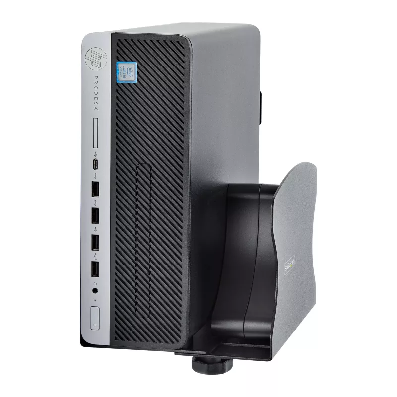 StarTech.com PC Wall Mount Bracket, Supports Desktop Computers Up To 40lb (18kg), Tool-Less Adjustments 1.9-7.8in (50-200mm), Heavy-Duty Wall Mount Shelf/Holder for PC Case/Tower