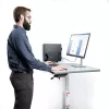 StarTech.com PC Wall Mount Bracket, Supports Desktop Computers Up To 40lb (18kg), Tool-Less Adjustments 1.9-7.8in (50-200mm), Heavy-Duty Wall Mount Shelf/Holder for PC Case/Tower