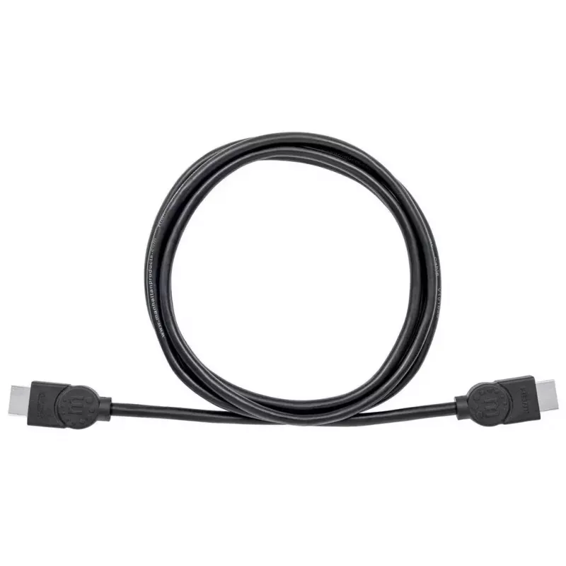 HDMI Cable Manhattan HDMM2MHS 2m Male to Male Black