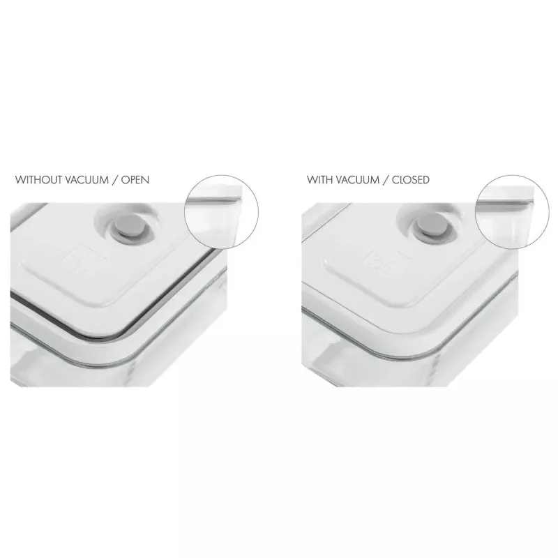 Universal glass storage container ZWILLING FRESH & SAVE Rectangular 2.85 L, microwave-safe, detachable lid