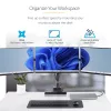 StarTech.com Triple Monitor Desk Mount For Up To Three 27in Screens, VESA 75x75/100x100, Tool-Less Arm Adjustments, C-Clamp/Grommet Mount, Spring-Assisted Arms
