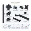 StarTech.com Triple Monitor Desk Mount For Up To Three 27in Screens, VESA 75x75/100x100, Tool-Less Arm Adjustments, C-Clamp/Grommet Mount, Spring-Assisted Arms