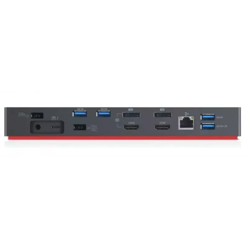 Lenovo 40AN0135EU laptop dock/port replicator Wired Thunderbolt 3 Black, Red