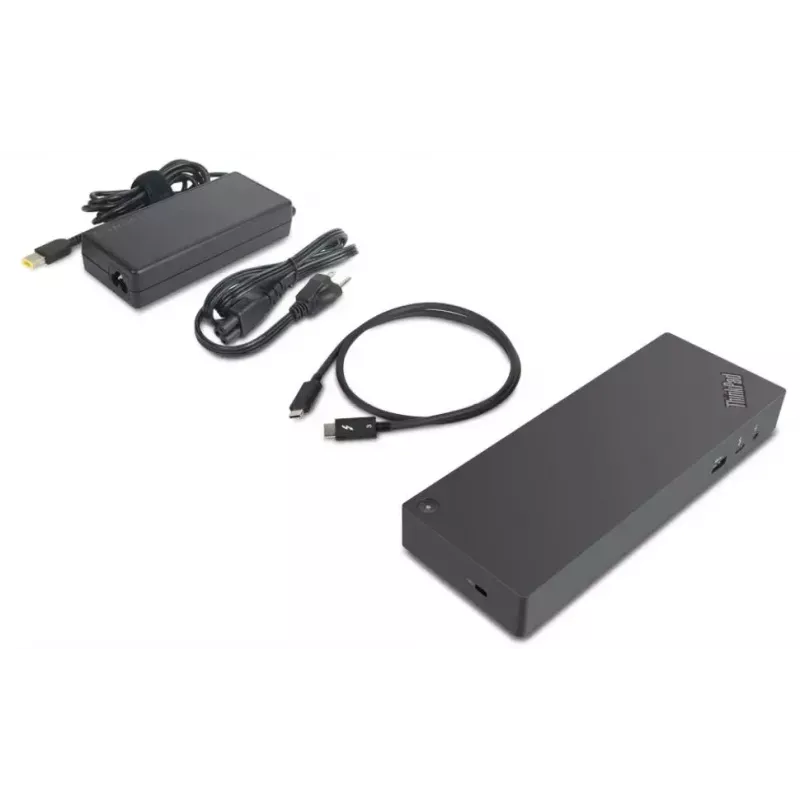 Lenovo 40AN0135EU laptop dock/port replicator Wired Thunderbolt 3 Black, Red