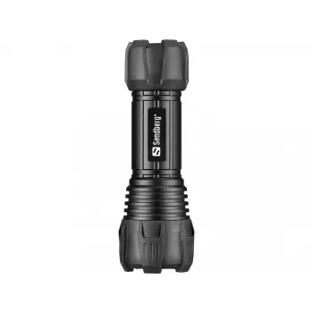 Sandberg Survivor Torch for AAA battery, Hand flashlight, Black, Aluminium, LED, 3 W, 150 lm