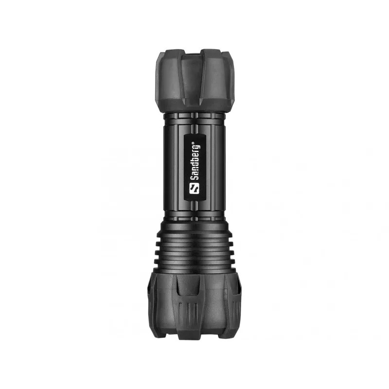 Sandberg Survivor Torch for AAA battery, Hand flashlight, Black, Aluminium, LED, 3 W, 150 lm