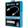 Cable Sandberg USB Lightning MFI 0.2m White