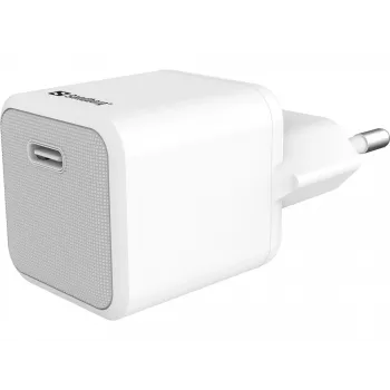 AC Charger Sandberg 20W USB-C +Lightning 1M Fast Charging White
