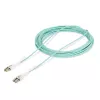 StarTech.com 10m (32.8ft) LC to LC (UPC) OM4 Multimode Fiber Optic Cable w/Push Pull Tabs, 50/125µm, 100G, Bend Insensitive, Low Insertion Loss - LSZH Fiber Jumper Cord