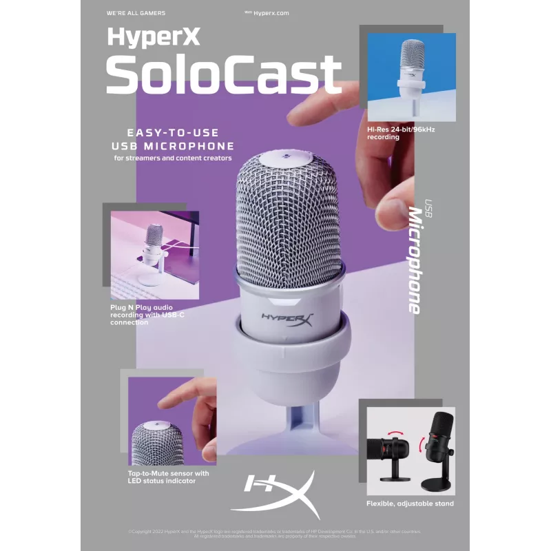 HyperX SoloCast - USB Microphone (Black)