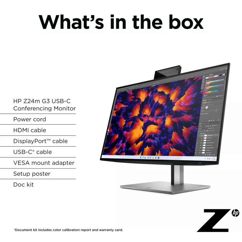 Monitor HP Z24m G3 23.8 inch Quad HD 2560 x 1440