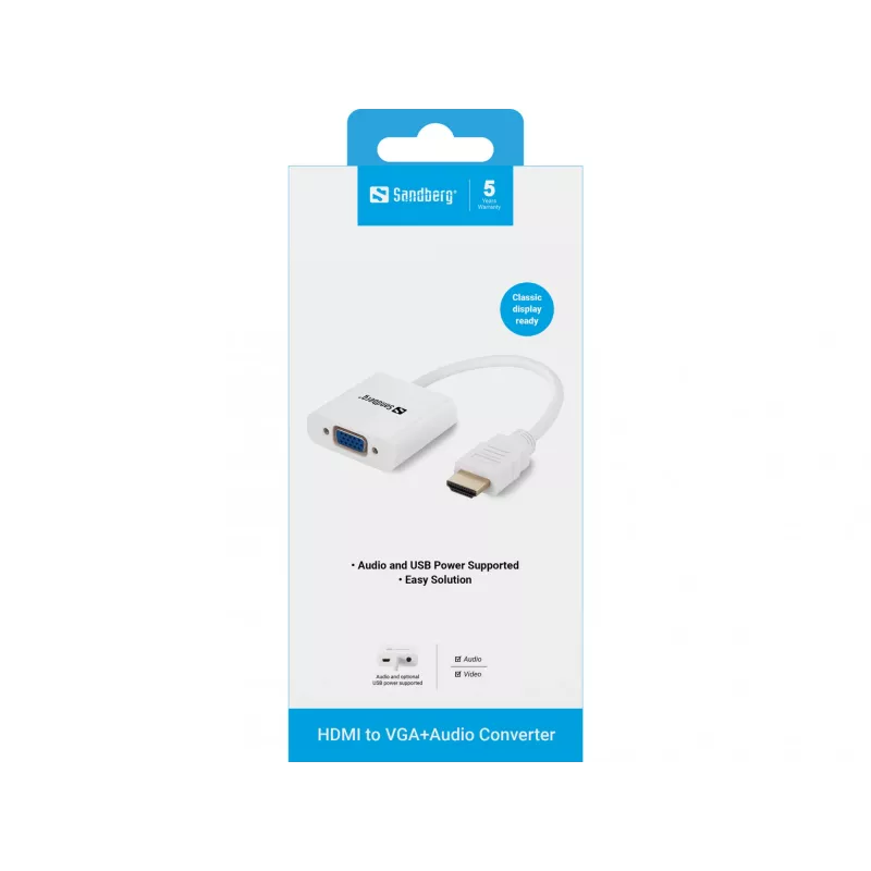 HDMI to VGA+Audio Converter Sandberg 508-77