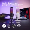 HyperX QuadCast S - USB Microphone (White-Grey) - RGB Lighting