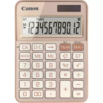 Basic Calculator Canon KS-125KB Desktop 12 Digits Rose Gold