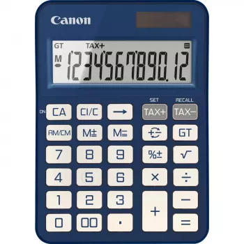 Basic Calculator Canon KS-125KB 12 Digits Battery Solar Blue