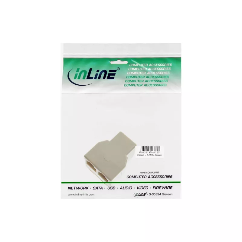 InLine Modular Distributor 1x RJ12 female / 2x RJ12 female 69999B