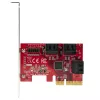 StarTech.com SATA PCIe Card - 6 Port PCIe SATA Expansion Card - 6Gbps - Low/Full Profile - Stacked SATA Connectors - ASM1166 Non-Raid - PCI Express to SATA Converter