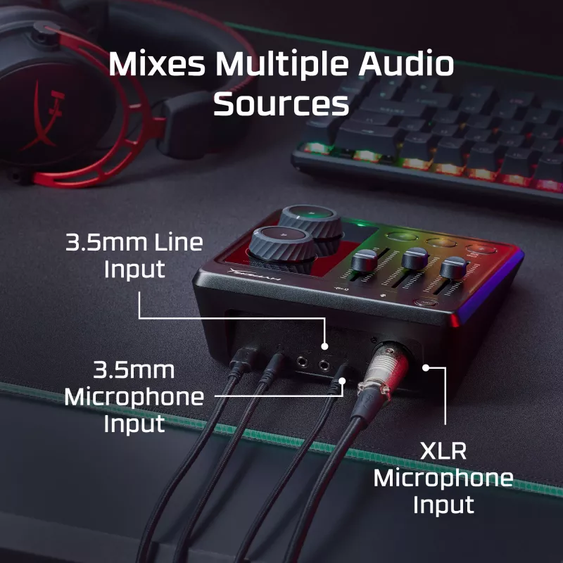 Audio Mixer HP HyperX 73C12AA 20 - 20000 Hz 32 - 600 Ω
